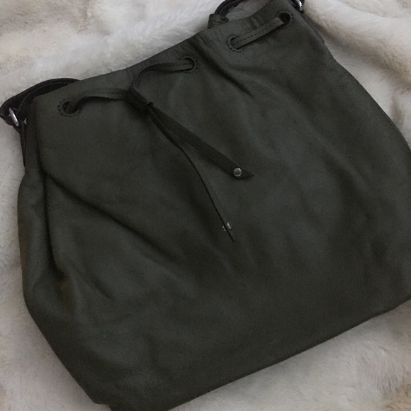 BANANA REPUBLIC Army Green Purse - Picture 2 of 4